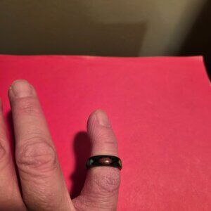 Vintage Hand Painted Copper Women's Ring